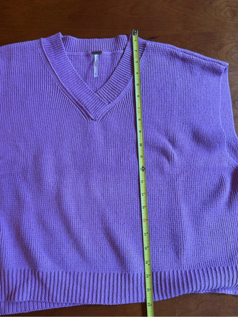 Free People Easy Street vest V-neck lavender Size XL